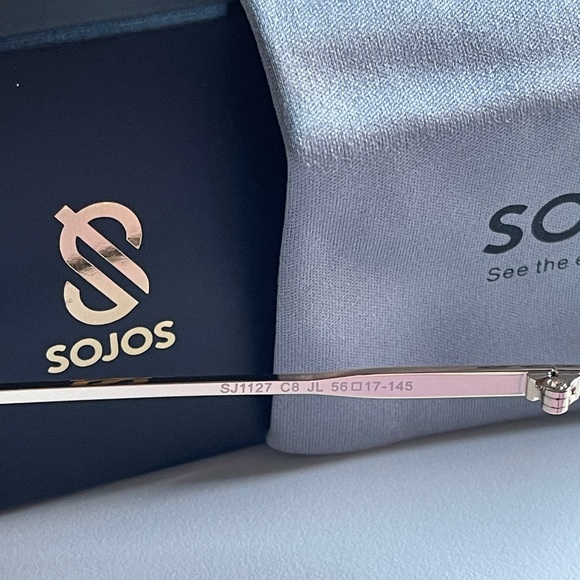 SOJOS Small Cateye Sunglasses Fashion Narrow Fun Trendy Rectangle Sunnies SJ1127 - Picture 3 of 9